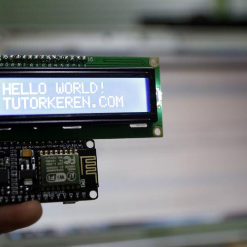 LCD I2C Dua Kabel - NodeMCU