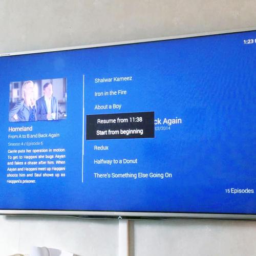 OSMC on Mounted Screen